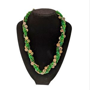 3/$20 Green Beaded Woman's Necklace